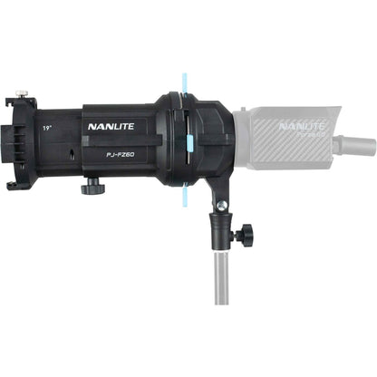 Projecteur gobo Nanlite FM-Mount, gobos métalliques inclus 