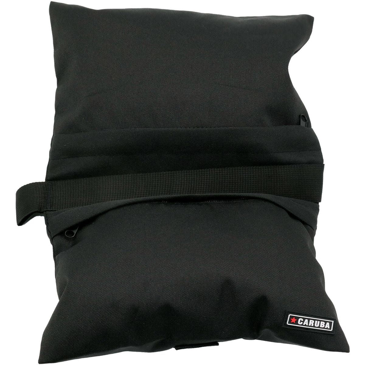 Sac de lest Caruba Double PRO noir à plat, deux compartiments séparés par la sangle 
