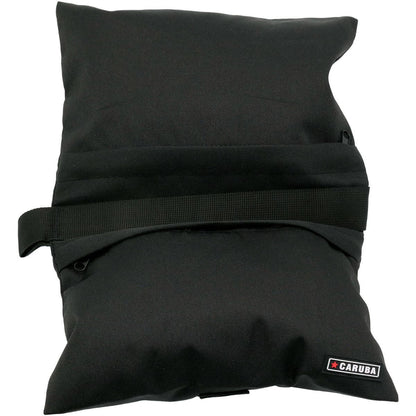 Sac de lest Caruba Double PRO noir à plat, deux compartiments séparés par la sangle 