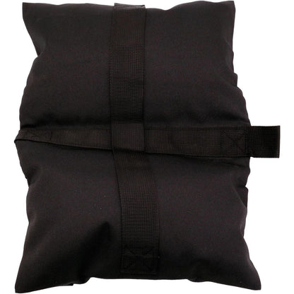 Sac de lest Caruba Double PRO noir vu de dos, sangles cousues en croix 