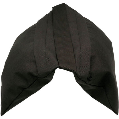 Sac de lest Caruba Double PRO noir plié en V, compartiments de part et d'autre de la sangle 