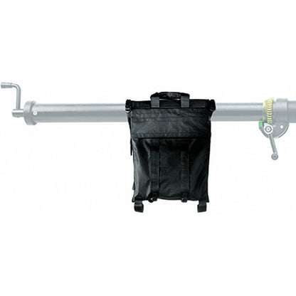 Sac de lest Manfrotto G300 de 35 kg suspendu à une perche, sangles et poignée sur le dessus 