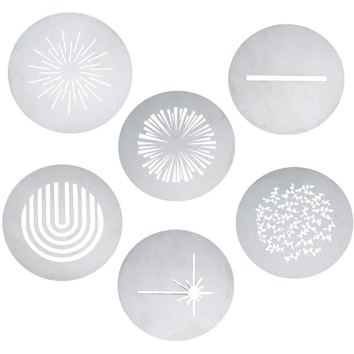 Set de 6 gobos Godox SA-09-002, motifs rayons, arches, éclat et feuillage #Set_Motif-2