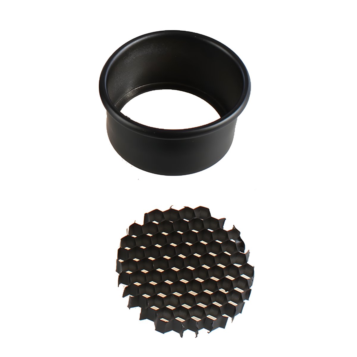 Grille nid d'abeille et son support rond fournis avec le snoot StudioKing SK-CS25