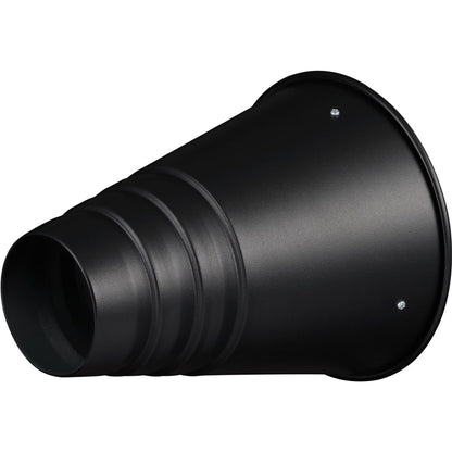 Snoot Pro Godox SN-05 vu de trois quarts, sortie de 80 mm au premier plan