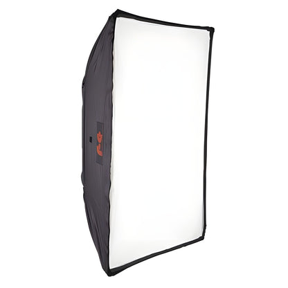 Softbox rectangulaire Falcon Eyes SBQ 80x120 cm vue de face, toile de diffusion tendue 