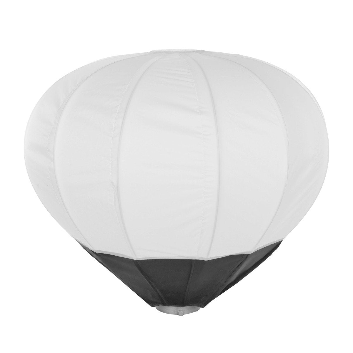 Softbox lanterne StudioKing SK-SL65 de 65 cm déployée, toile blanche et jupe noire en bas