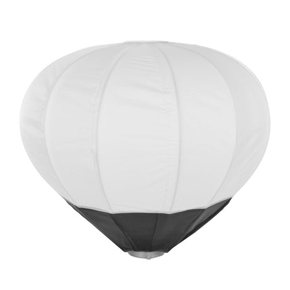 Softbox lanterne StudioKing SK-SL65 de 65 cm déployée, toile blanche et jupe noire en bas