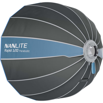 Softbox parabolique rapide Nanlite 120cm, mécanisme d'ouverture 