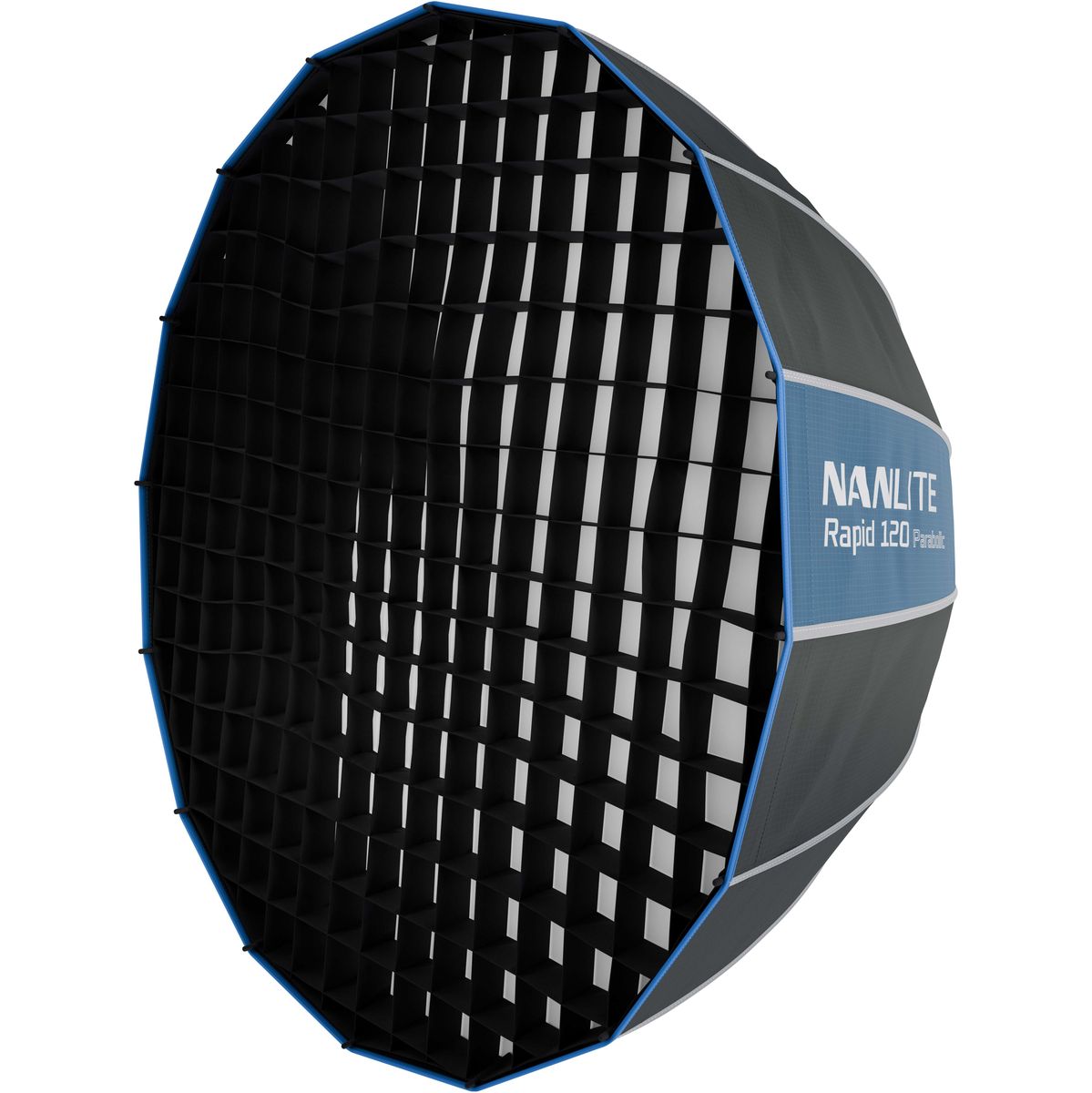 Softbox parabolique rapide Nanlite 120cm, pliée à plat 