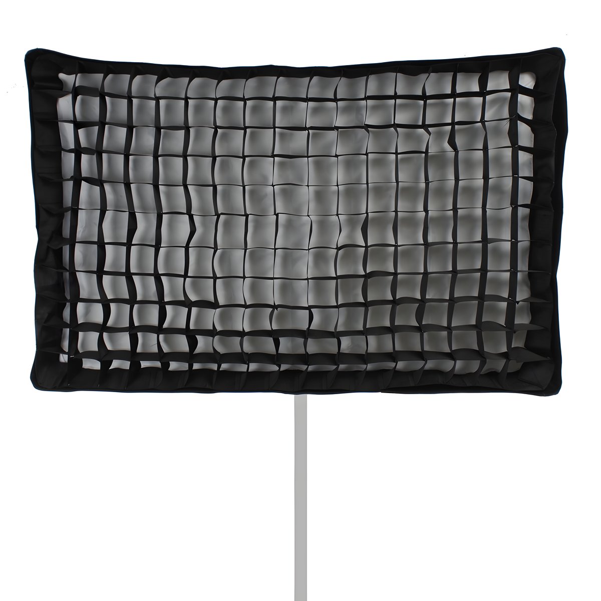 Softbox pliable Linkstar QSSX-6090HC de 60x90 cm avec sa grille nid d'abeille, vue de face 