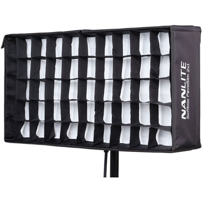 Softbox pliable Nanlite Pavoslim 120cm, vue de face 