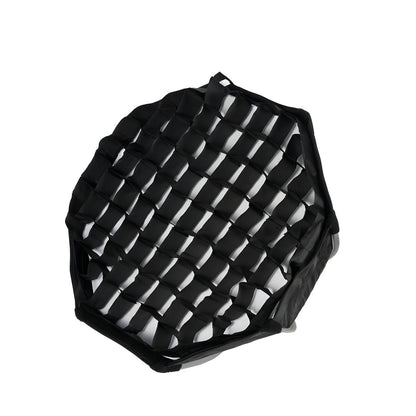 Softbox Sirui QR40 équipée de sa grille nid d'abeille, vue de dessus