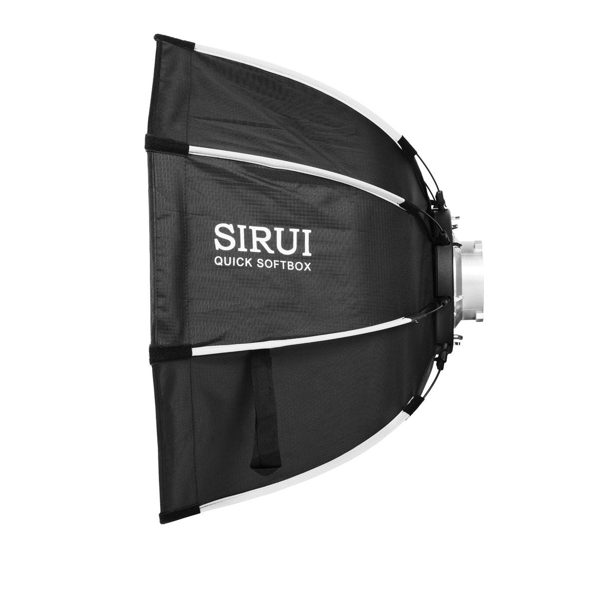 Softbox Sirui RGX60 II de profil, forme profonde et bague Bowens à l'arrière 
