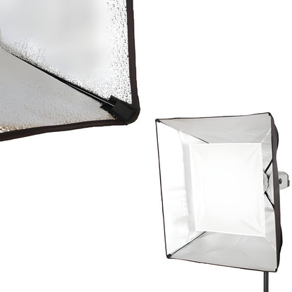 Intérieur argenté de la softbox StudioKing SBCS69 avec son diffuseur intérieur 
