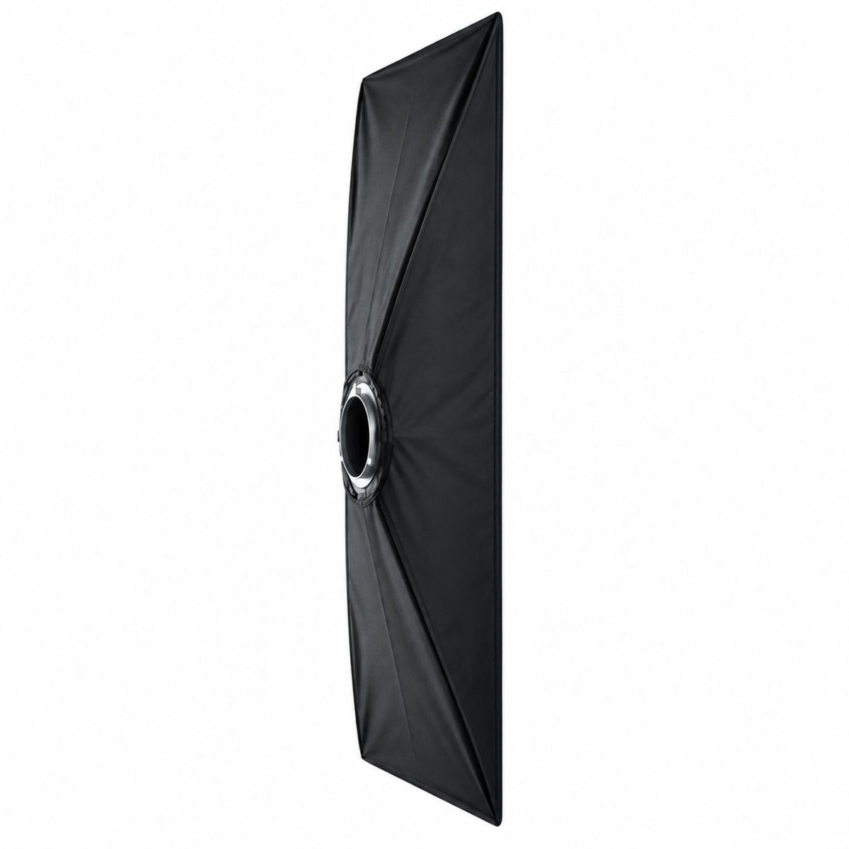 Dos noir de la striplight softbox Linkstar QSSX-30150 et ouverture de la bague 