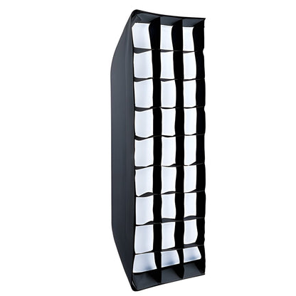 Striplight softbox pliable Linkstar QSSX-30150HC de 30x150 cm avec grille nid d'abeille 