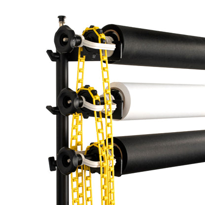 support fond photo trois rouleaux