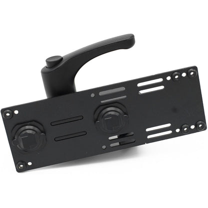 Support de pied Godox AD400Pro : plaque de base noire à levier, vue de dessus