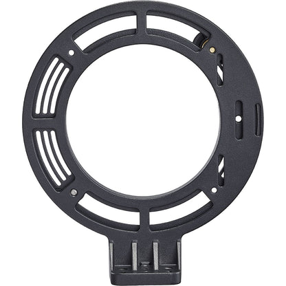 Support rotatif Godox FLB-90 vu de dos, anneau ajouré et embase de fixation