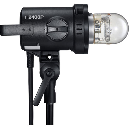 Tête flash Godox H2400P avec câble de raccordement au générateur P2400