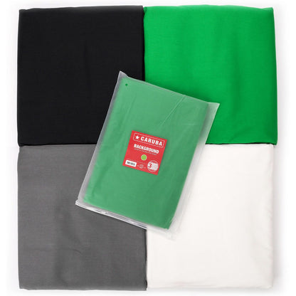 Toile de fond photo Caruba 2x3m verte chroma key, pliée et rangée 