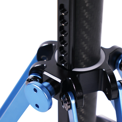 Pied de lumière carbone Sirui DK18, détail sections