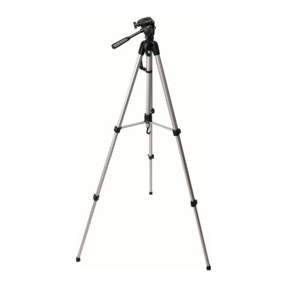 Trépied photo Nest WT-3560 déployé à 167 cm, jambes aluminium argent et tête à manche