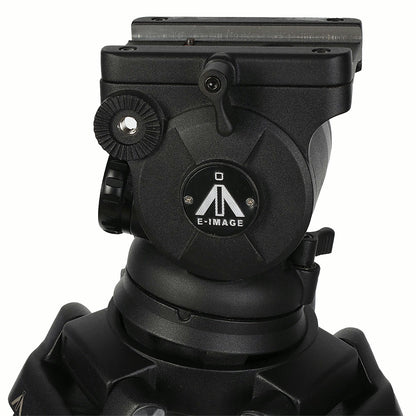 Face de la tête fluide du trépied Nest EI-7085-C2 avec rosace de fixation du manche