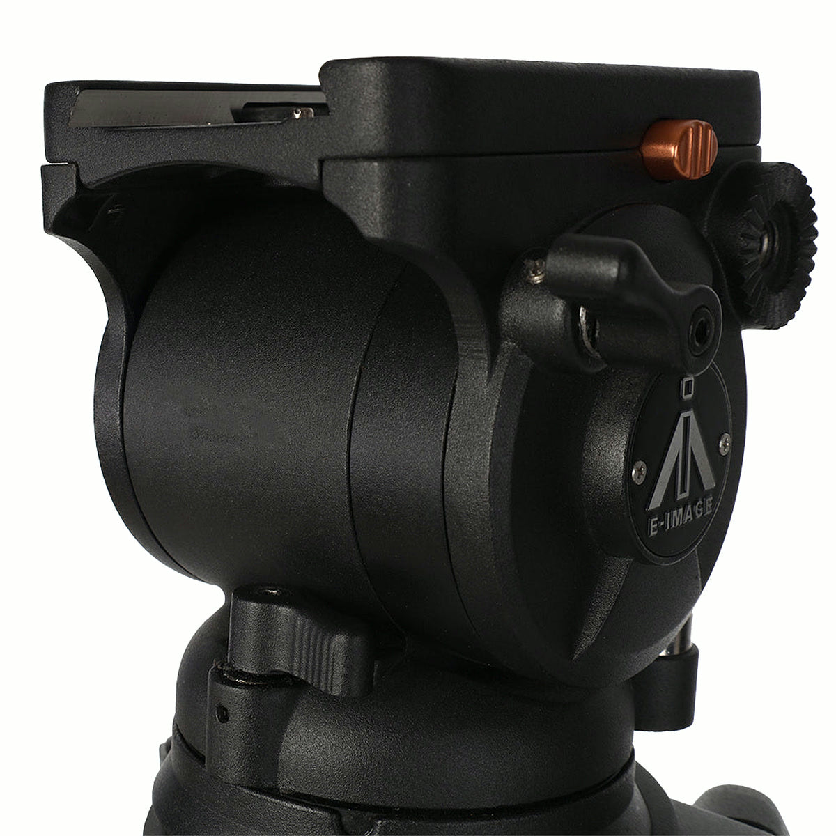 Profil de la tête fluide du trépied Nest EI-7085-C2 et de son plateau