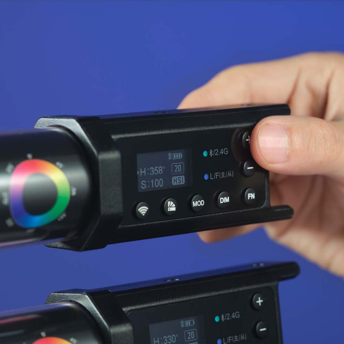 Tube LED Godox TL120 RGB, housse de transport