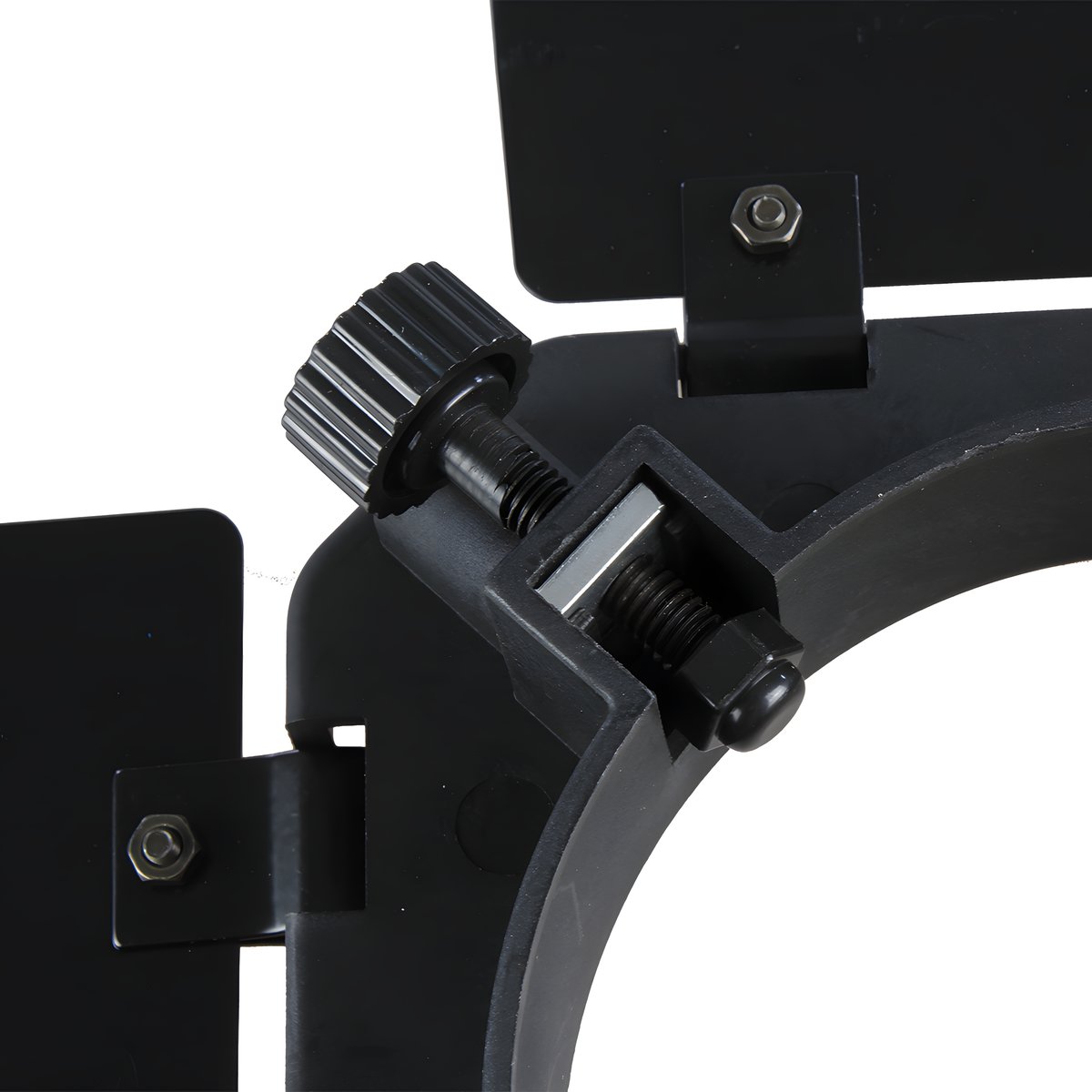 Gros plan d'une vis de réglage du collier des volets StudioKing SK-BD95